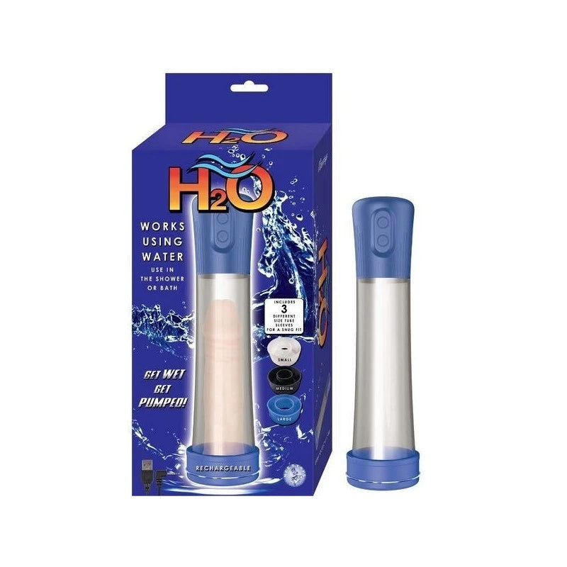H2O Rechargeable Vibrating Penis Enlargement Pump Penis Pumps And Stretchers