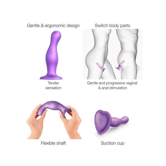 STRAP ON ME Dildo Plug Curvy - Ergonomic Silicone Delight - Anal Dildos