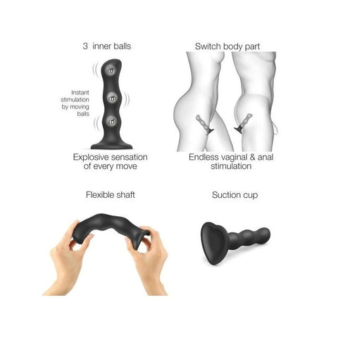 STRAP-ON-ME Dildo Plug with Geisha Balls - Limitless Pleasure Awaits - Anal Dildos