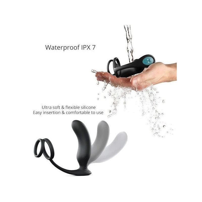 LOVE TO LOVE Dual Pleasure P-Spot Plug and Cock Ring - Prostate Toys