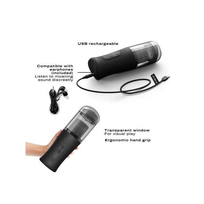 DORCEL Mountable Thrust-Blow Masturbator - Hands-Free Pleasure Masturbators and Strokers