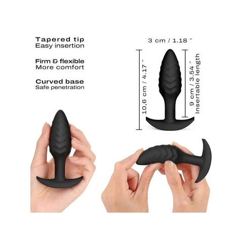 Dorcel Textured Trigger Pleasure Waves Anal Plug - Butt Plugs