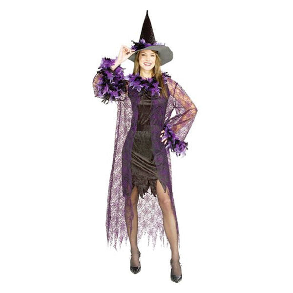 Feathered Witch Adult Costume Fancy Dress Ups