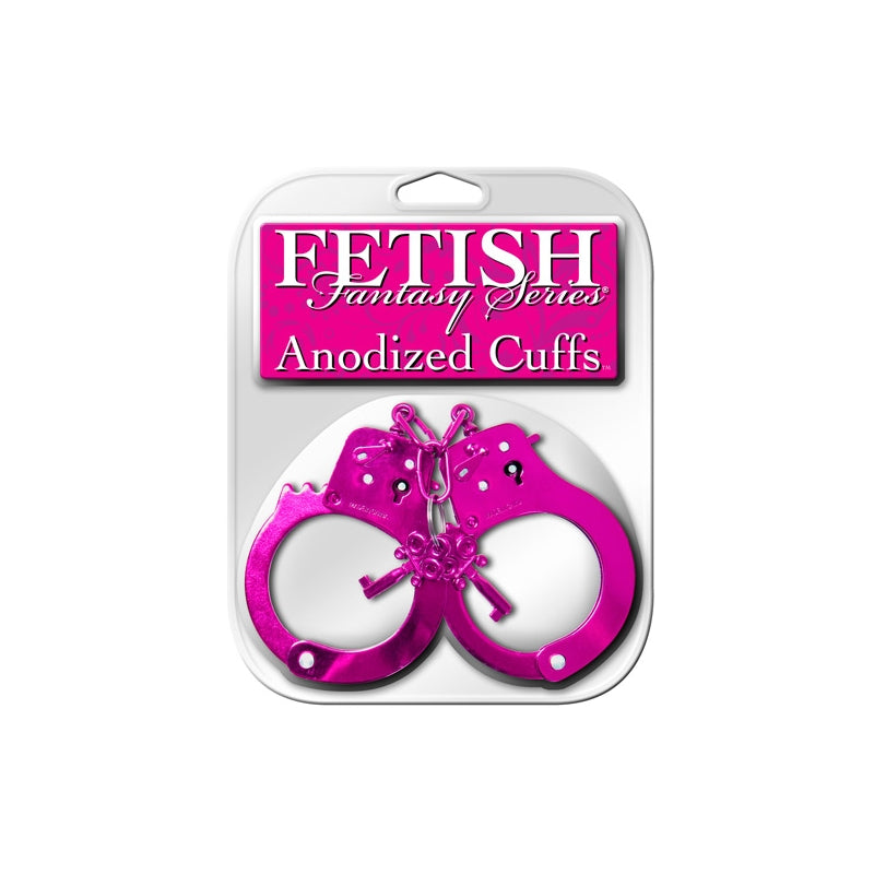 Fetish Fantasy Anodized BDSM Play Handcuffs Steel Sex Toys