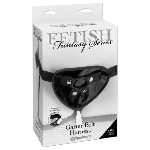 Fetish Fantasy Series Strap-on Garter Belt Harness Set - Strap On Sextoys