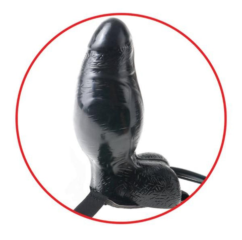 Fetish Fantasy Inflatable Vibrating 6 inch Strap-On Dildo - Strap On Sextoys