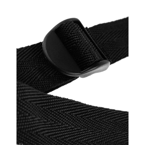 Fetish Fantasy Leather Lovers Strap On Harness Black - Strap On Sextoys