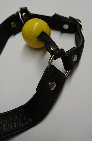 Fetish Toy Box Ball Gag with Face Harness - Bondage Gags and Bits