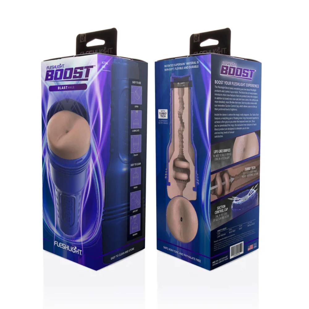 Fleshlight Boost Blast Male Pleasure Stroker Medium Fleshlight Male Masturbators