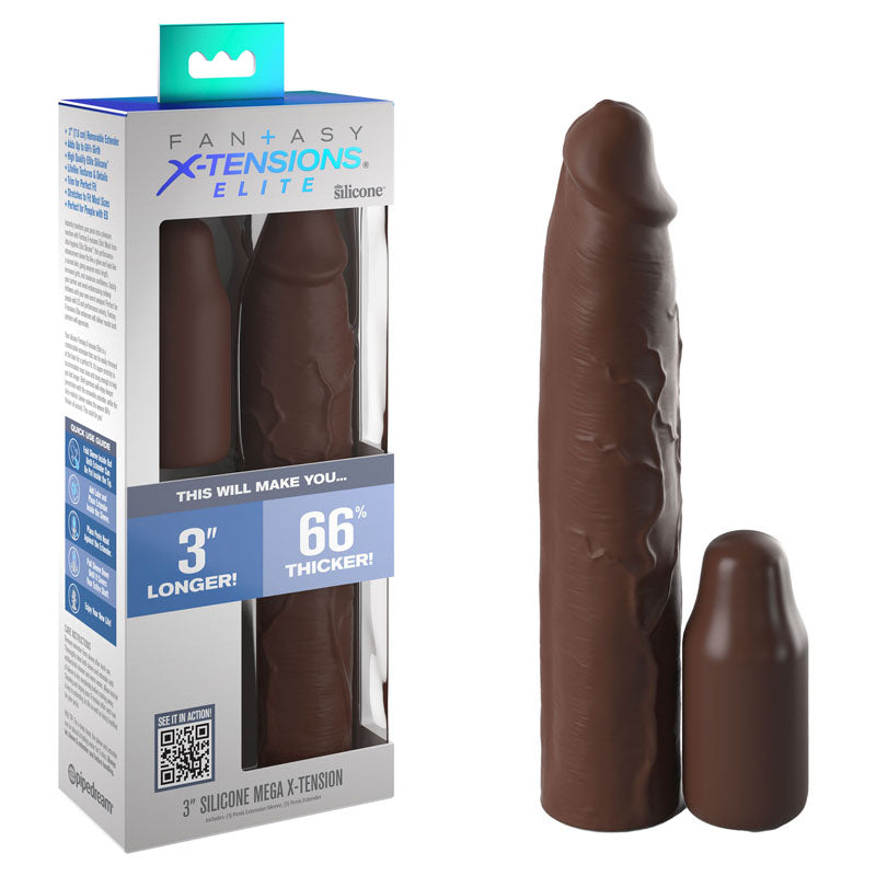 FX Elite 3 Inch Silicone Extension Penis Sleeves and Extenders