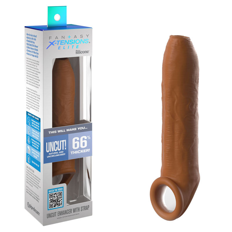 FX Elite Uncut Enhancer with Strap Penis Sleeves and Extenders