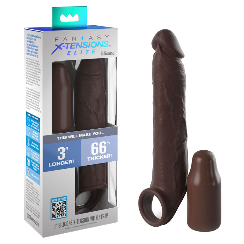 FX Elite Uncut Enhancer with Strap Penis Sleeves and Extenders