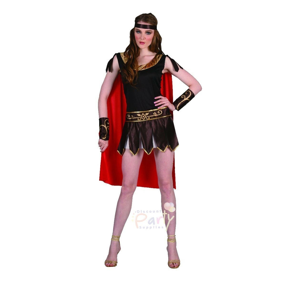 Adult Warrior Ladies 3 piece Princess Costume Fancy Dress Ups