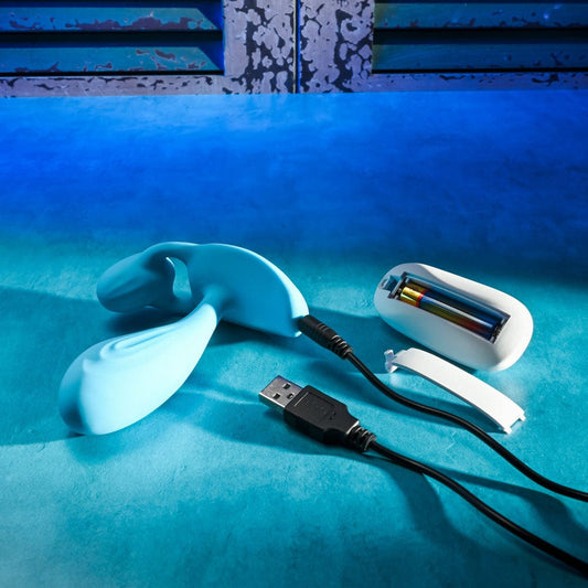 Gender X WEAR ME OUT Remote Controlled Wearable Adult Vibrator Blue - Remote Control Vibrators