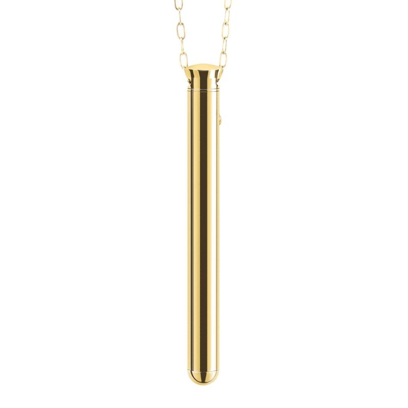 Le Wand Chrome Vibrating Pendant - Elegant Pleasure on the Go - Mini & Slim Vibrators