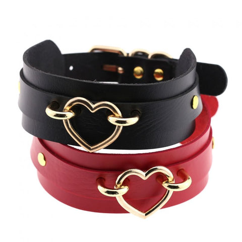Golden Heart Punk Collar - Bondage Kits