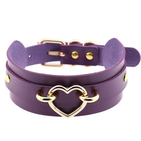 Golden Heart Punk Collar - Bondage Kits