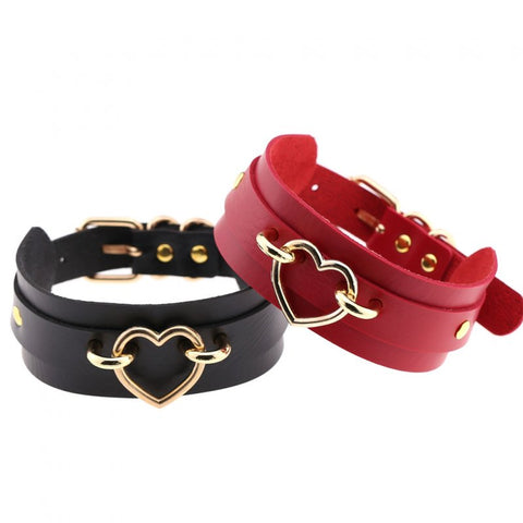 Golden Heart Punk Collar - Bondage Kits