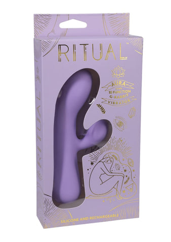 Doc Johnson Ritual Aura Rechargeable Silicone Rabbit Vibe - Rabbit Vibrators