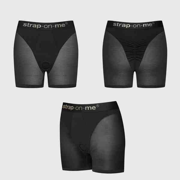 STRAP-ON-ME HALO Strap On Harness Lingerie Black Strap On Sextoys