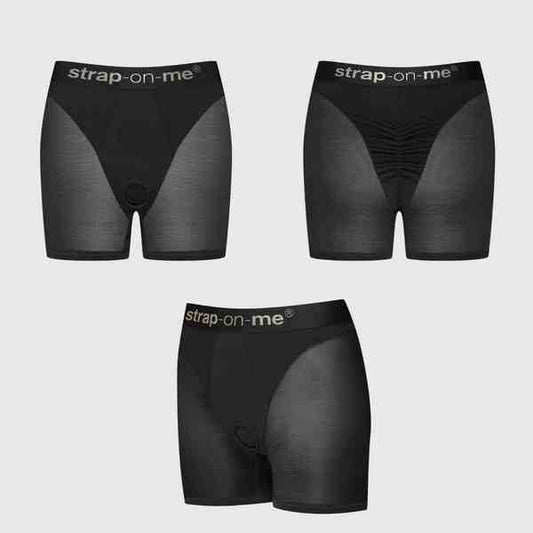 STRAP-ON-ME HALO Strap On Harness Lingerie Black Strap On Sextoys