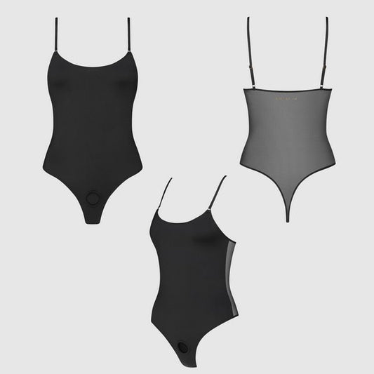 STRAP-ON-ME Full Body Strap On Harness Signature Black Strap On Sextoys