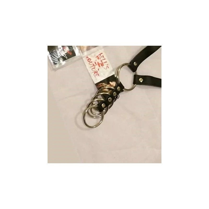 Sinvention Leather Harness With Gates of Hell Rings Male Chastity