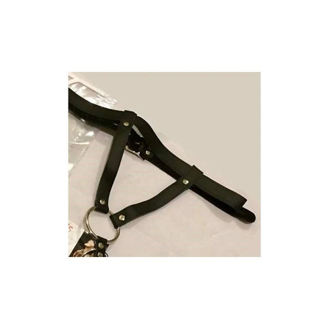 Sinvention Leather Harness With Gates of Hell Rings - Male Chastity