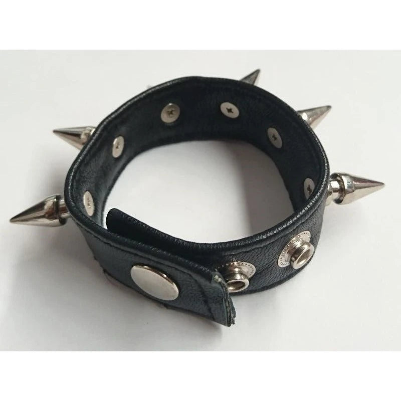 Spiked Leather Cockring Cock Rings