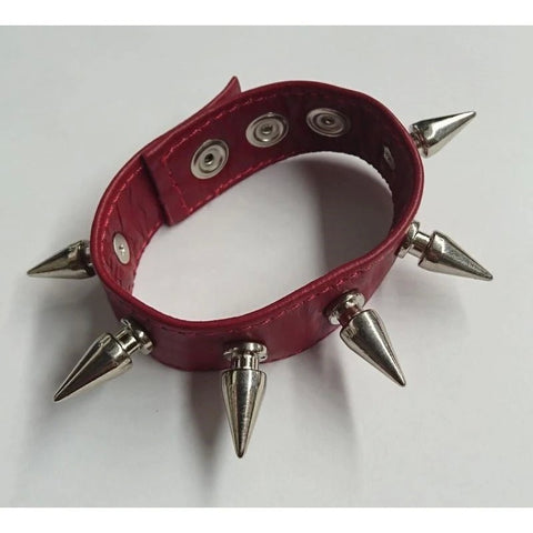 Spiked Leather Cockring - Cock Rings