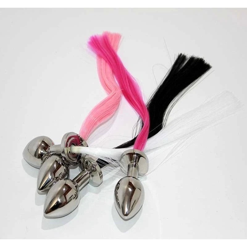 Enchanting Faux Horse Tail - Beginner-Friendly Metal Butt Plug Butt Plugs