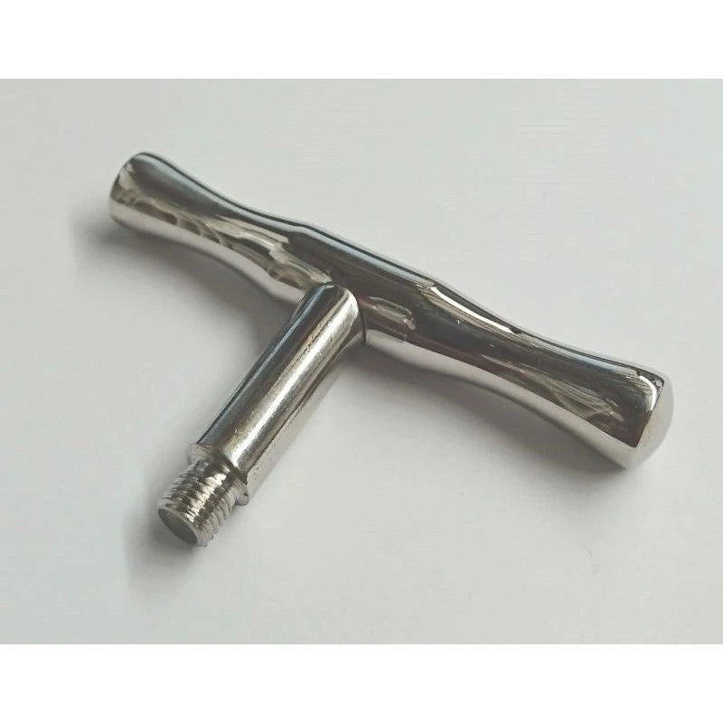 Customizable Pleasure Toy - Brobible Metal T Handle Attachment Anal Dildos