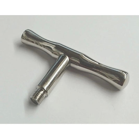 Customizable Pleasure Toy - Brobible Metal T Handle Attachment Anal Dildos