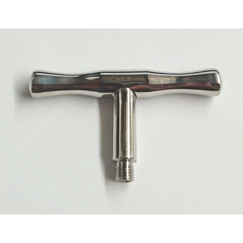 Customizable Pleasure Toy - Brobible Metal T Handle Attachment - Anal Dildos