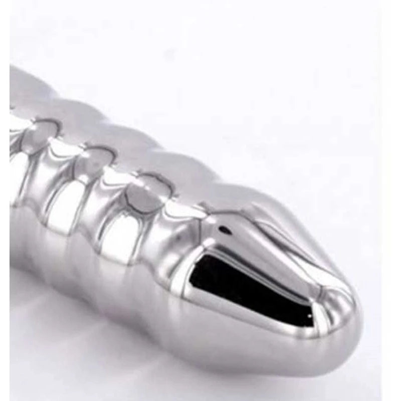 Steel Anal Rammer & T-Bar 4 Rings Handle Anal Dildos