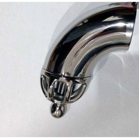 Solid Cock Cage With Removable Urethral Plug - Male Chastity