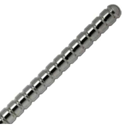 Ribbed Steel Sex Probe - Anal Dildos