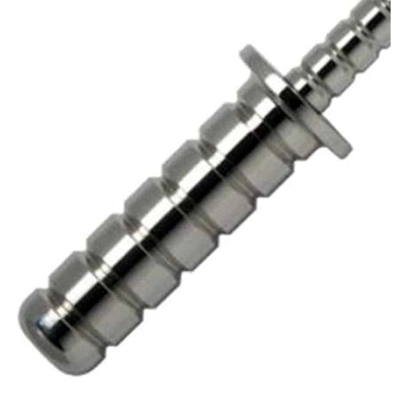 Ribbed Steel Sex Probe Anal Dildos