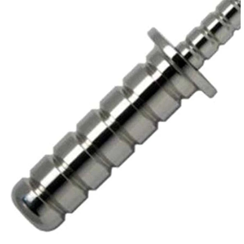 Ribbed Steel Sex Probe Anal Dildos