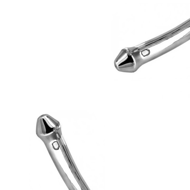 Stainless Steel Phallic Baton Dildo Anal Dildos