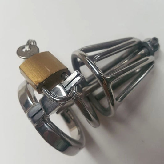 Locked Up Pee Thru Chastity Cage - Male Chastity