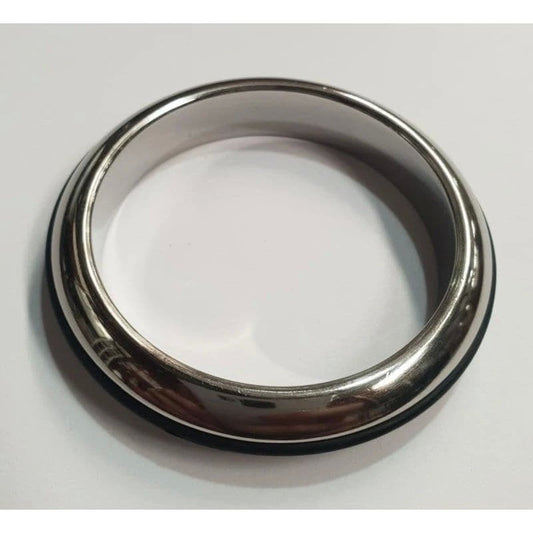 Burn the Rubber Steel Cock Ring - Cock Rings