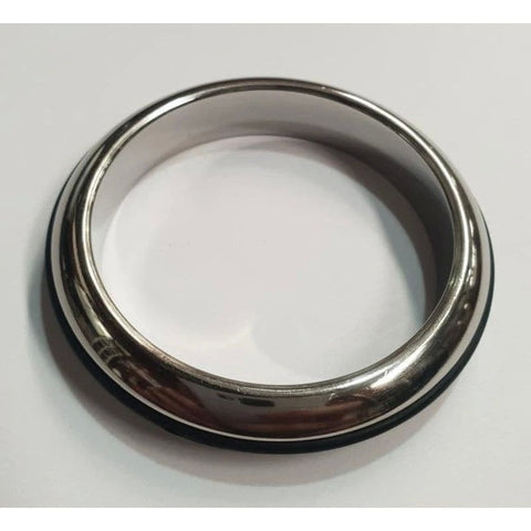 Burn the Rubber Steel Cock Ring - Cock Rings