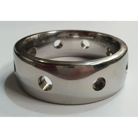 Hot & Cold Metal Cock Ring 15mm - Cock Rings