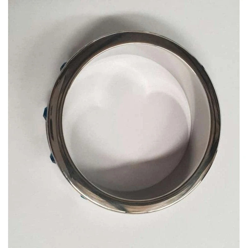 Deep Shallow Cock Ring 55mm Sapphire Gemmed Cock Rings