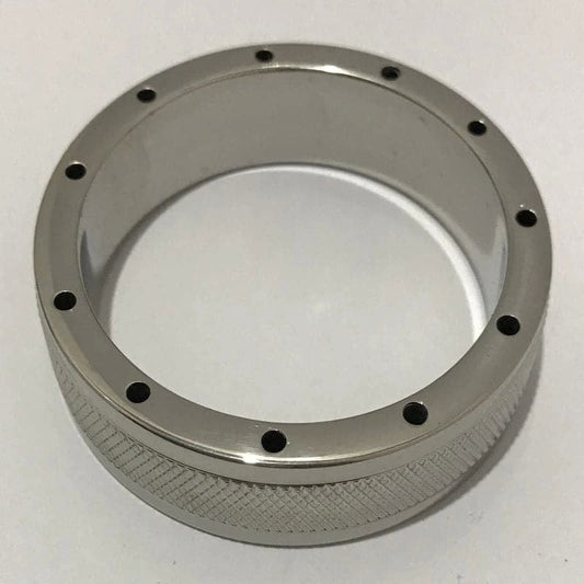 Cool & Knurl Steel Cock Ring - Cock Rings