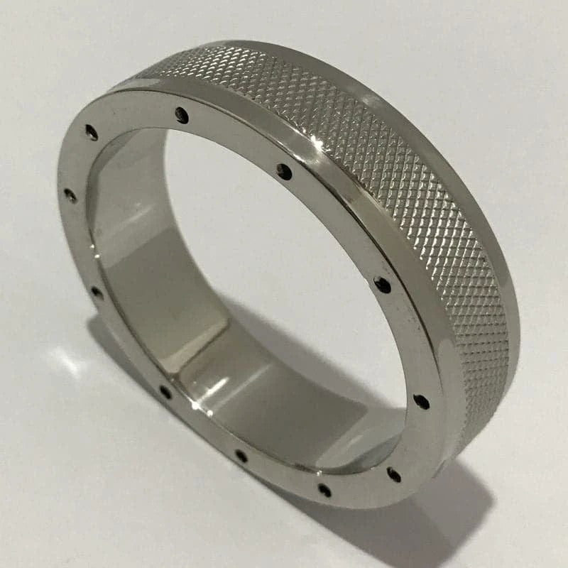 Cool & Knurl Steel Cock Ring Cock Rings