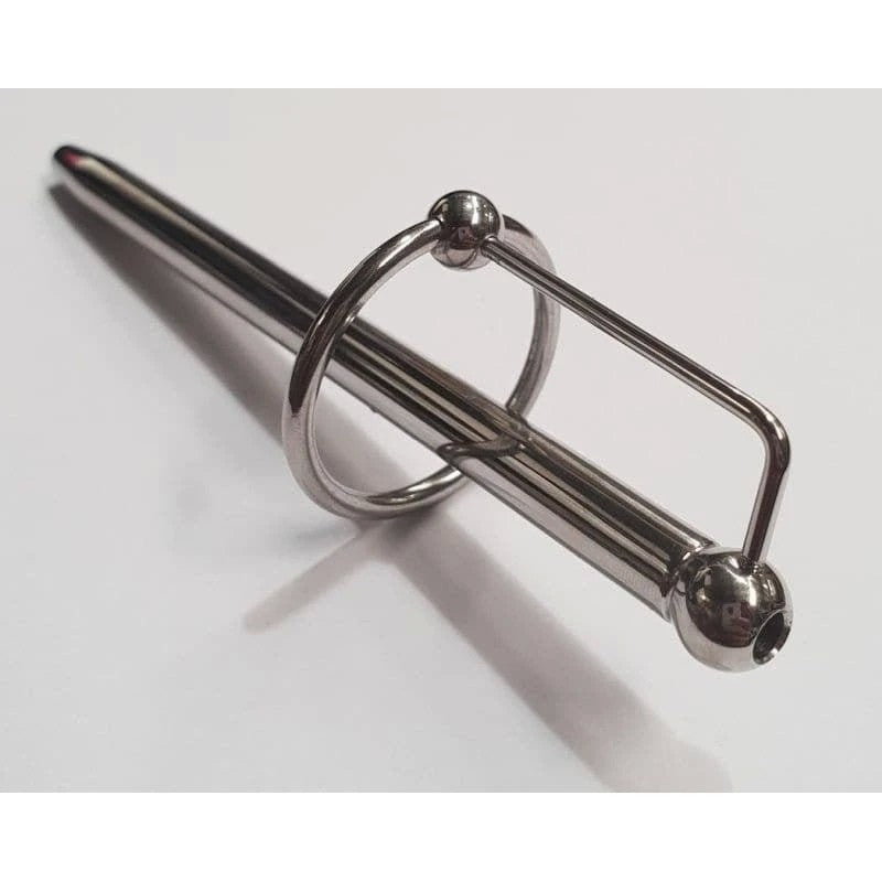 Cracked Steel Princes Wand and Glans Ring - Extreme Pleasure Set Penis Plugs