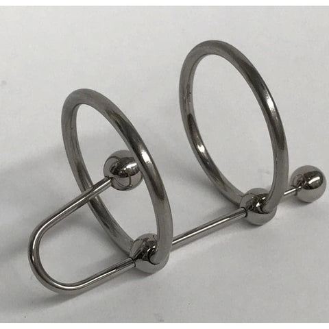 Heightened Pleasure Unleashed - Hell's Couture Freak Out Nation Sperm Plug & Dual Glans Dual Rings - Penis Plugs