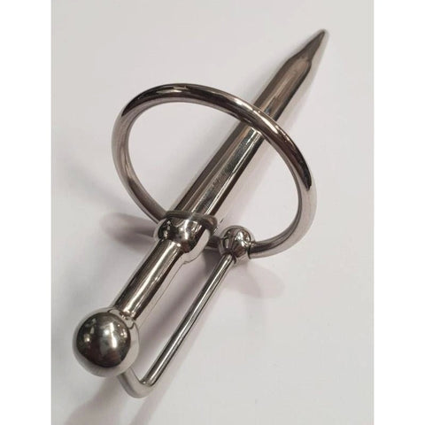 Neat Tube Cock Plug With Glans Ring & Ball - Penis Plugs